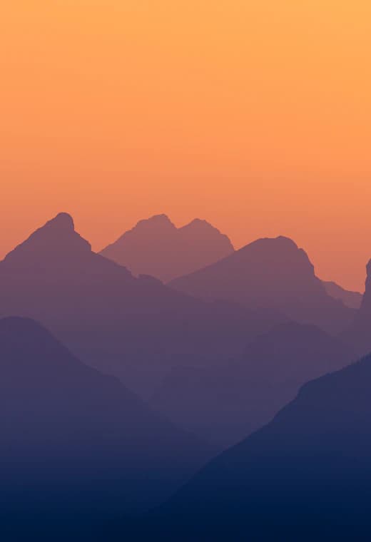 Mountain sunset