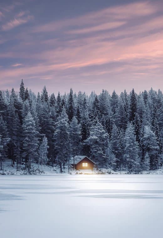 Winter cabin